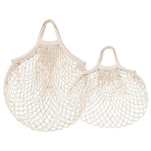 IKEA KUNGSFORS Mesh bag, set of 2, natural